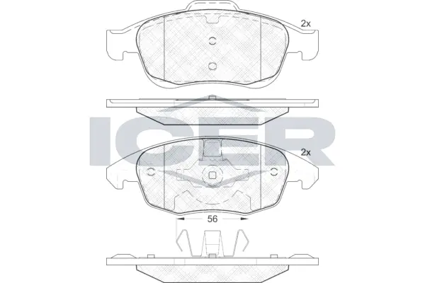 Brake Pad Set, disc brake 181852