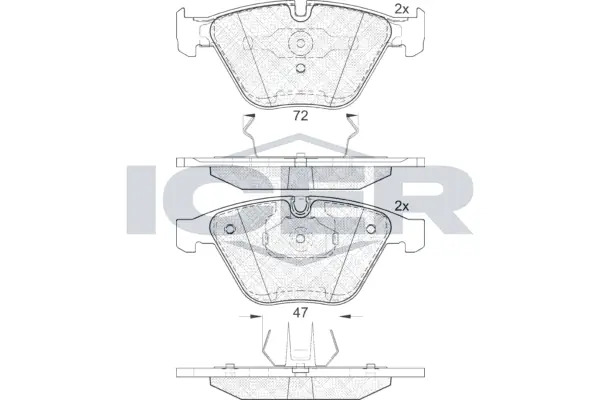 Brake Pad Set, disc brake 181814