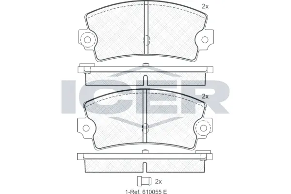 Brake Pad Set, disc brake 180098