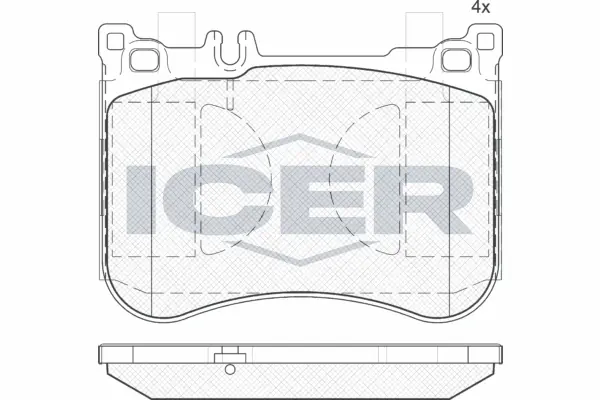 Brake Pad Set, disc brake 182080