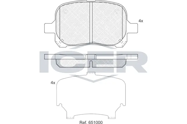 Brake Pad Set, disc brake 181632