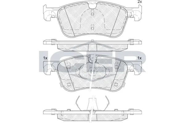 Brake Pad Set, disc brake 182464