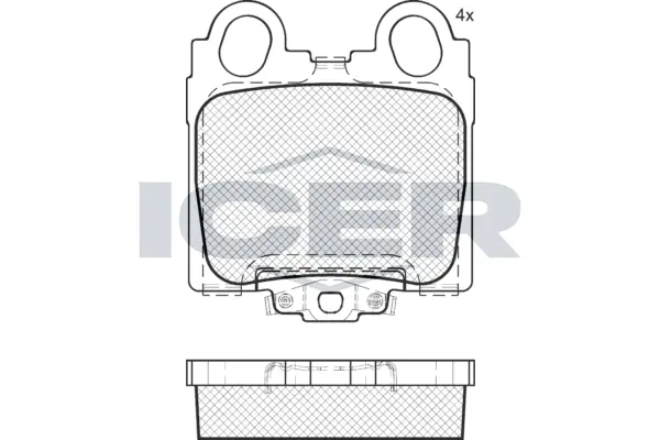 Brake Pad Set, disc brake 182208