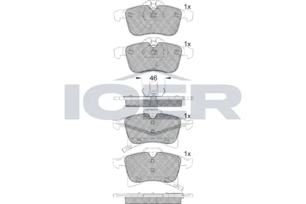 Brake Pad Set, disc brake 181592