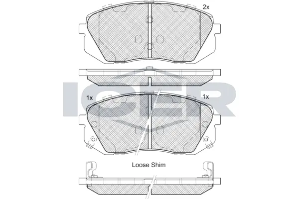 Brake Pad Set, disc brake 181826