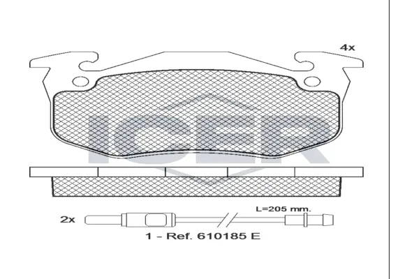 Brake Pad Set, disc brake 180723
