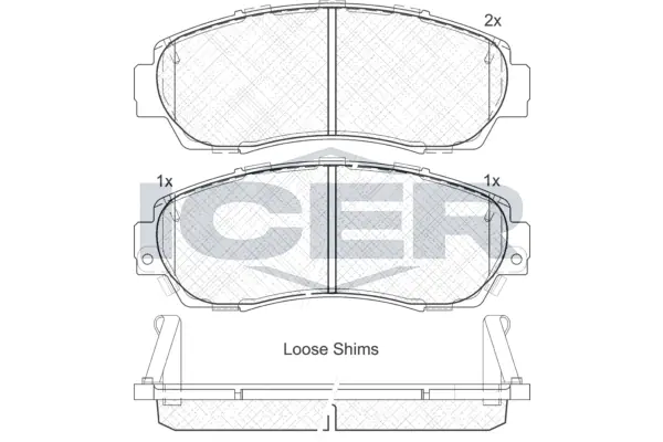 Brake Pad Set, disc brake 181811