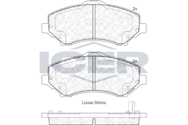 Brake Pad Set, disc brake 181908