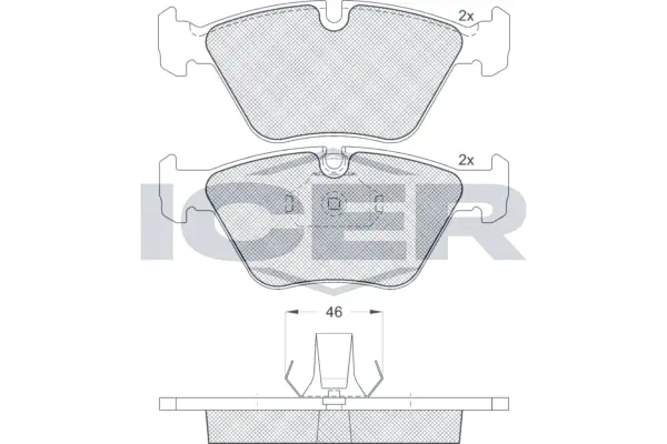 Brake Pad Set, disc brake 181550
