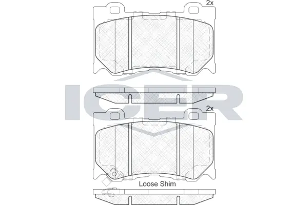 Brake Pad Set, disc brake 182089