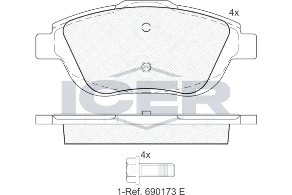 Brake Pad Set, disc brake 181925