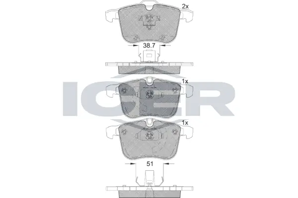 Brake Pad Set, disc brake 181681