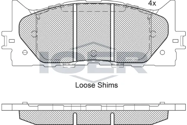 Brake Pad Set, disc brake 181764