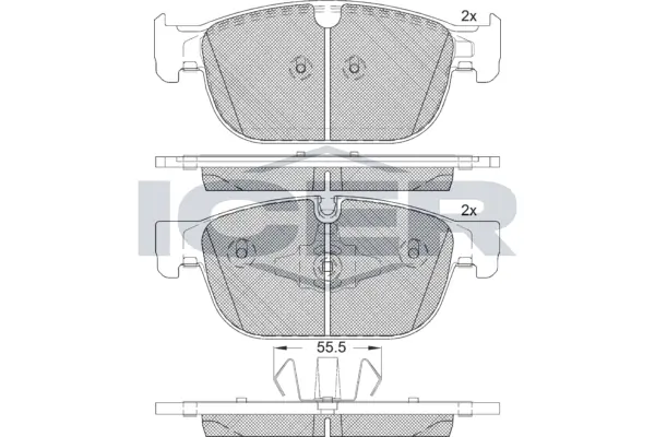 Brake Pad Set, disc brake 182272