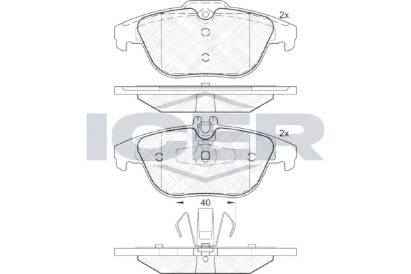 Brake Pad Set, disc brake 181900