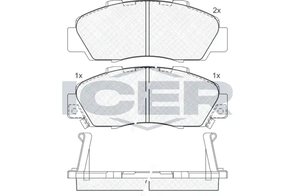 Brake Pad Set, disc brake 181019