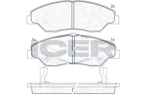 Brake Pad Set, disc brake 181370