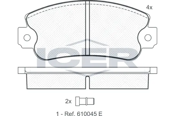 Brake Pad Set, disc brake 180838