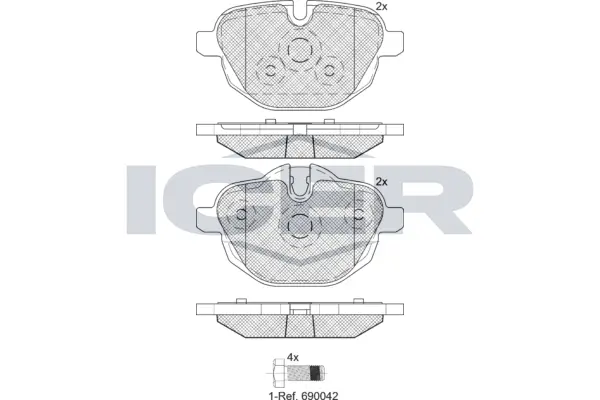 Brake Pad Set, disc brake 182004