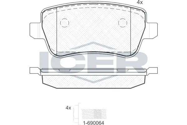 Brake Pad Set, disc brake 181763