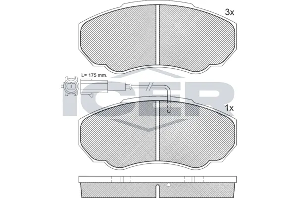 Brake Pad Set, disc brake 141523