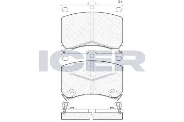 Brake Pad Set, disc brake 180879