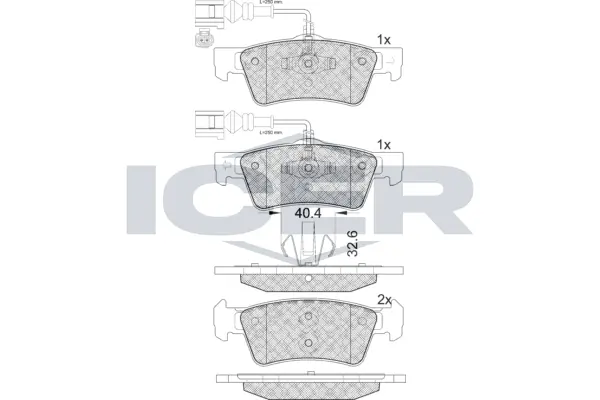 Brake Pad Set, disc brake 181815