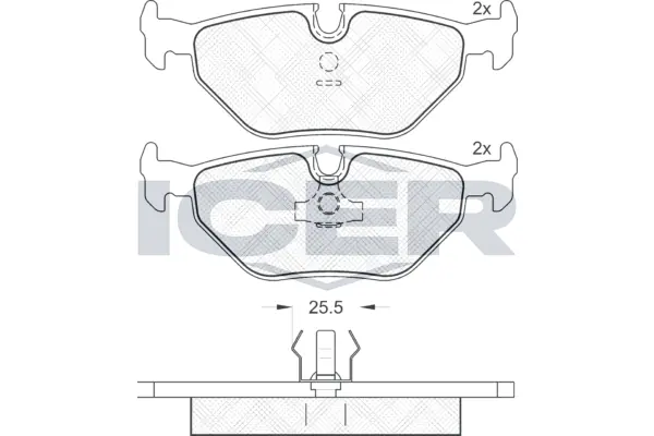 Brake Pad Set, disc brake 181051