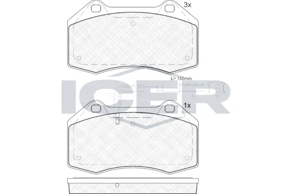 Brake Pad Set, disc brake 181879