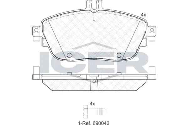 Brake Pad Set, disc brake 182061