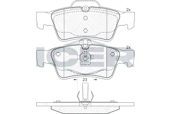Brake Pad Set, disc brake 181576