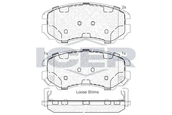 Brake Pad Set, disc brake 181644