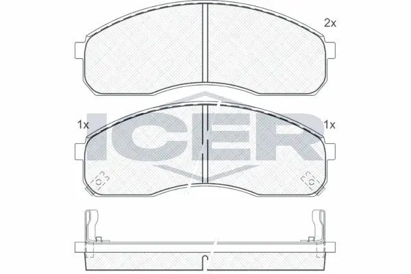 Brake Pad Set, disc brake 141455