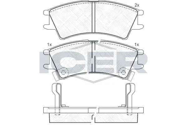 Brake Pad Set, disc brake 181268