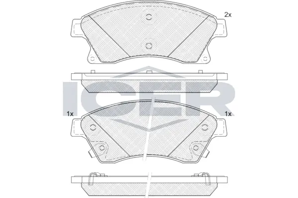 Brake Pad Set, disc brake 181942-202