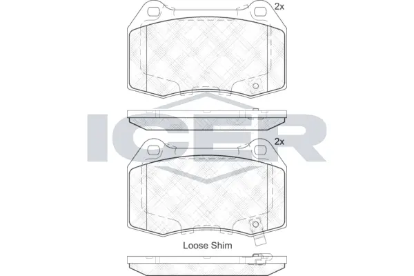 Brake Pad Set, disc brake 182096