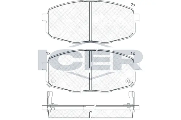 Brake Pad Set, disc brake 181540