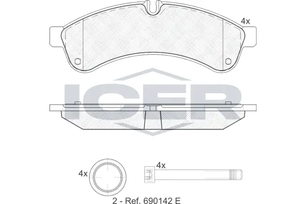 Brake Pad Set, disc brake 151880