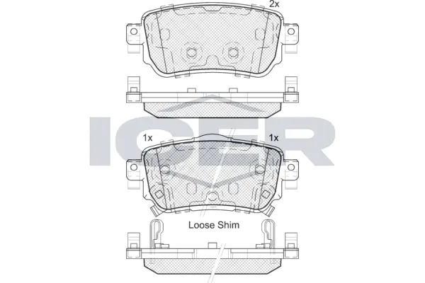 Brake Pad Set, disc brake 182188