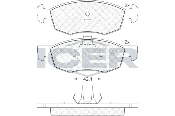 Brake Pad Set, disc brake 181508