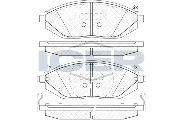 Brake Pad Set, disc brake 182023