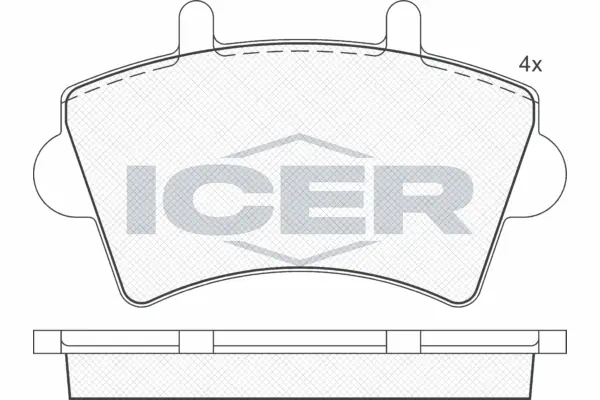 Brake Pad Set, disc brake 141442