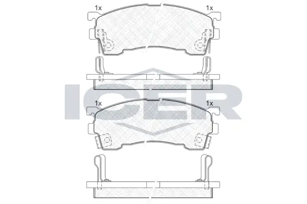 Brake Pad Set, disc brake 180971
