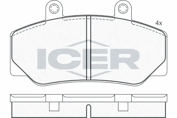 Brake Pad Set, disc brake 180837