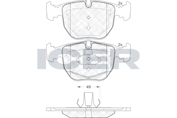 Brake Pad Set, disc brake 181530