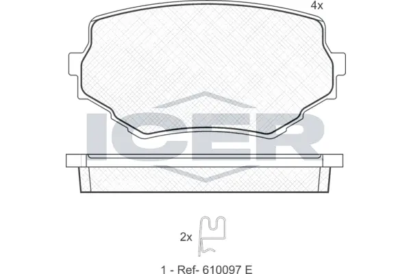 Brake Pad Set, disc brake 181319