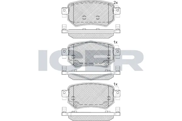 Brake Pad Set, disc brake 182263