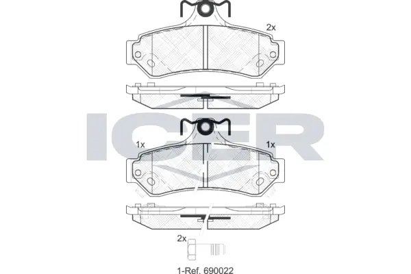 Brake Pad Set, disc brake 182078