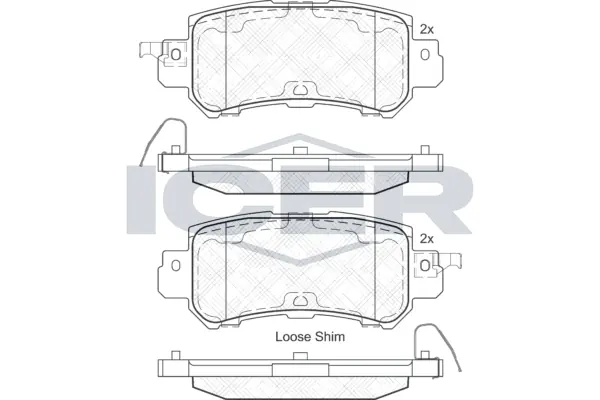 Brake Pad Set, disc brake 182056