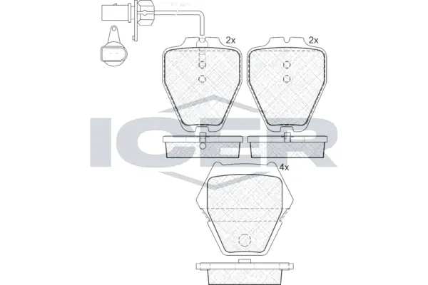 Brake Pad Set, disc brake 181571